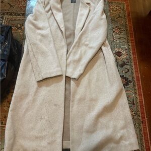 Zara Beige Wool Blend Coat